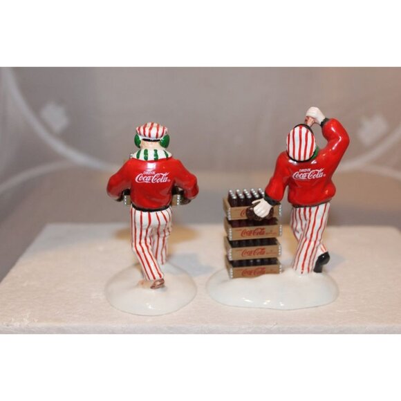 Dept 56 Snow Village - Coca Cola Delivery Men - Picture 5 of 6
